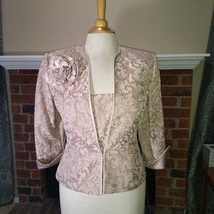 JS Boutique Brocade Jacket and Camisole